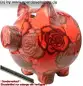 Preview: Sparschwein Blumendekor Keramik extra Groß A Preview: Sparschwein Blumendekor Keramik extra Groß A