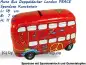 Preview: Spardose Auto Bus Doppeldecker London PEACE F Preview: Spardose Auto Bus Doppeldecker London PEACE F
