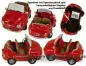Preview: Spardose Auto Cabrio rot Kunststein Gesamt Preview: Spardose Auto Cabrio rot Kunststein Gesamt