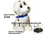 Preview: Hund Dalmatiner Spardose Farbvariante Halsband blau C