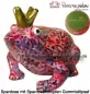 Mobile Preview: Spardose Spartier Pomme Pidou Frosch Max rosa Keramik A