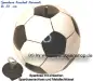 Preview: Spardose Fußball Keramik weiß / schwarz D