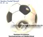 Preview: Spardose Fußball Keramik weiß / schwarz E