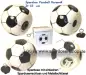 Preview: Spardose Fußball Keramik weiß / schwarz Gesamt