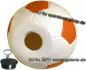 Preview: Spardose Fußball 3 Farbvariante weiß/orange Preview: Spardose Fußball 3 Farbvariante weiß/orange