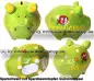 Preview: Sparschwein Kleinsparschwein 3D Design Happy Camper Keramik Gesamt