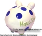 Preview: Sparschwein Kleinsparschwein 3D Design Haus-Schwein Keramik D