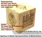 Preview: Spardose Holzwürfel Rohling natur Muster B