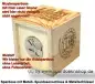 Preview: Spardose Holzwürfel Rohling natur Muster E