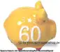 Preview: Sparschwein Kleinsparschwein 3D Design 60 Birthday! Keramik C Preview: Sparschwein Kleinsparschwein 3D Design 60 Birthday! Keramik C
