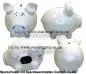 Preview: Sparschwein ohne Design Blanko mittelgroß weiß Keramik Gesamt Preview: Sparschwein ohne Design Blanko mittelgroß weiß Keramik Gesamt