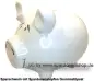 Preview: Sparschwein ohne Design Blanko mittelgroß weiß Keramik A Preview: Sparschwein ohne Design Blanko mittelgroß weiß Keramik A