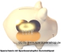 Preview: Sparschwein Kleinsparschwein GOOD LUCK Goldedition Keramik C