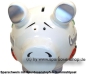 Preview: Sparschwein mittelgroßes Sparschwein 3D Design Glücksschwein Keramik B
