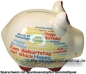 Preview: Sparschwein Kleinsparschwein Happy Birthday international weiß Keramik C