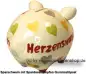 Preview: Sparschwein Kleinsparschwein 3D Design Herzenswunsch D