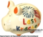 Preview: Sparschwein Kleinsparschwein 3D Design Lass Krachen Keramik A