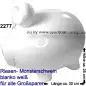 Preview: Sparschwein riesengroßes Monster Sparschwein 3D Design Blanko weiß Keramik A Preview: Sparschwein riesengroßes Monster Sparschwein 3D Design Blanko weiß Keramik A