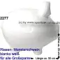Preview: Sparschwein riesengroßes Monster Sparschwein 3D Design Blanko weiß Keramik C Preview: Sparschwein riesengroßes Monster Sparschwein 3D Design Blanko weiß Keramik C