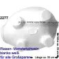 Preview: Sparschwein riesengroßes Monster Sparschwein 3D Design Blanko weiß Keramik E Preview: Sparschwein riesengroßes Monster Sparschwein 3D Design Blanko weiß Keramik E