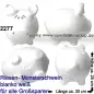 Preview: Sparschwein riesengroßes Monster Sparschwein 3D Design Blanko weiß Keramik Gesamt Preview: Sparschwein riesengroßes Monster Sparschwein 3D Design Blanko weiß Keramik Gesamt