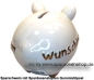 Preview: Sparschwein Kleinsparschwein 3D Design Wunschtraum Keramik D