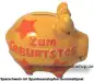 Preview: Sparschwein 3D Design Zum Geburtstag dunkelgelb Keramik C Preview: Sparschwein 3D Design Zum Geburtstag dunkelgelb Keramik C