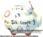 Preview: Sparschwein Kleinsparschwein Zum Schulanfang weiß Keramik C Preview: Sparschwein Kleinsparschwein Zum Schulanfang weiß Keramik C