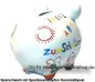 Preview: Sparschwein Kleinsparschwein Zum Schulanfang weiß Keramik D Preview: Sparschwein Kleinsparschwein Zum Schulanfang weiß Keramik D