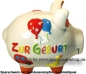 Preview: Sparschwein mittelgroßes Sparschwein 3D Design Zur Geburt Keramik C