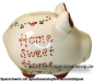 Preview: Sparschwein Kleinsparschwein 3D Design Home Sweet Home Keramik C