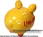 Preview: Sparschwein mittelgroßes Sparschwein 3D Design Urlaub Keramik D