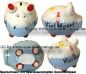 Preview: Sparschwein Kleinsparschwein 3D Design Viel Meer! Keramik Gesamt