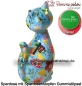 Preview: Spardose Spartier Pomme Pidou Katze Caramel hellblau Keramik D