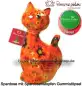 Preview: Spardose Spartier Pomme Pidou Katze Caramel orange Keramik A