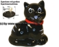 Preview: Spardose Katze Katy Kunststoff Farbe schwarz A