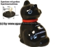 Preview: Spardose Katze Katy Kunststoff Farbe schwarz C