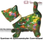 Preview: Spardose Spartier Pomme Pidou Katze Kitty dunkelgrün mit Schmetterlingen Keramik C