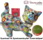 Preview: Spardose Spartier Pomme Pidou Katze Kitty hellblau mit Blumen Keramik A Preview: Spardose Spartier Pomme Pidou Katze Kitty hellblau mit Blumen Keramik A