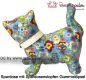Preview: Spardose Spartier Pomme Pidou Katze Kitty hellblau mit Blumen Keramik C Preview: Spardose Spartier Pomme Pidou Katze Kitty hellblau mit Blumen Keramik C