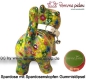 Preview: Spardose Spartier Pomme Pidou Katze Kitty hellgrün mit Blumen Keramik D