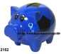 Preview: Sparschwein Felix Fußball Farbvariante blau B