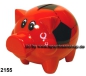 Preview: Sparschwein Felix Fußball Farbvariante rot B