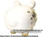 Preview: Sparschwein mittelgroßes Sparschwein 3D Design Hochzeit Keramik D
