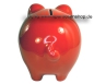 Preview: Sparschwein mit großen Augen Design Uni rot D
