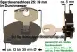 Preview: Spardosenschloss 25 Gesamt 39 mm ABS
