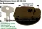 Preview: Spardosenschloss 25 Unterseite 39 mm ABS