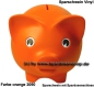Preview: Sparschwein Vinyl Groß Orange Großsparschwein B
