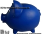 Preview: Sparschwein Groß Blau Vinyl Monstersparschwein A