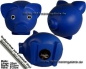 Preview: Sparschwein Groß Blau Vinyl Monstersparschwein Gesamt